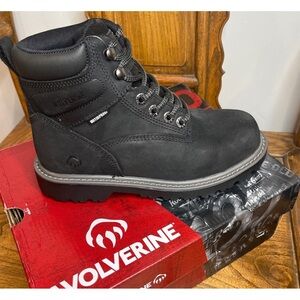 Wolverine Men's 6" Floorhand Steel Toe Waterproof Work Boots W201153 size 6.5